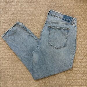 Abercrombie & Fitch Light Blue the ‘90s straight women’s Jeans UHR 34/18 Curve L